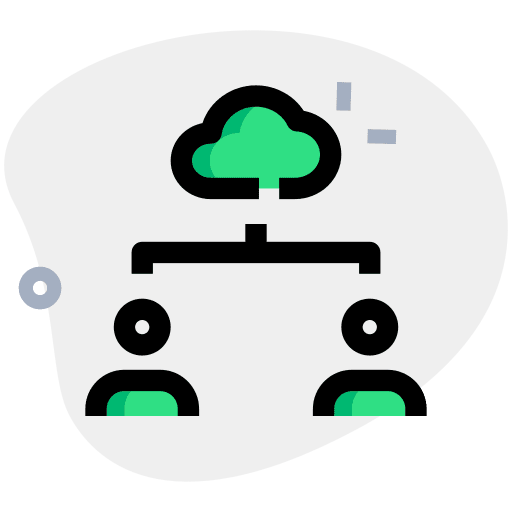 Professional cloud business and finance presentation icon