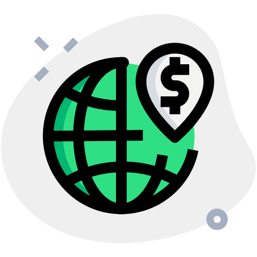 Worldwide exchange business global icon