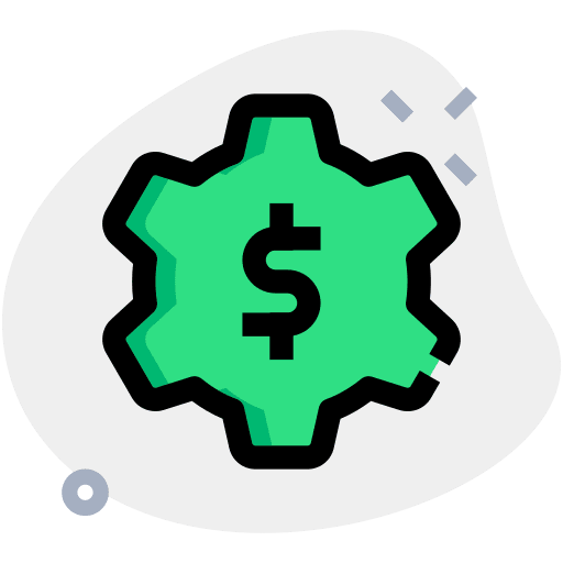 Application settings gear business and finance setup icon