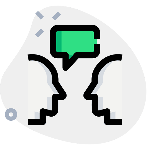 Discussion dollar symbol discuss conference icon