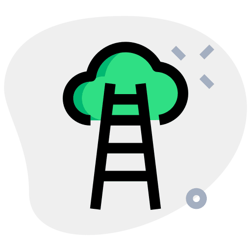 Stair multimedia data internet icon