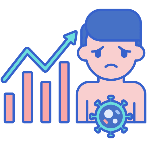 Infection healthcare and medical coronavirus people icon
