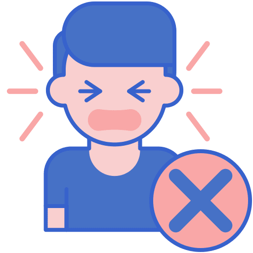 Panic dont psychology healthcare and medical icon