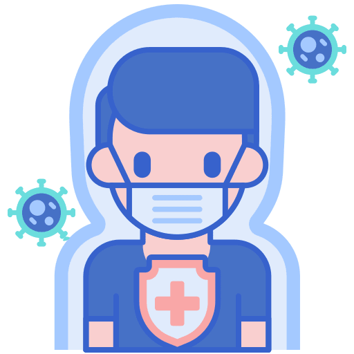 Protection human healthcare and medical coronavirus icon