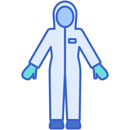 Protective clothing healthcare and medical hazmat fashion icon