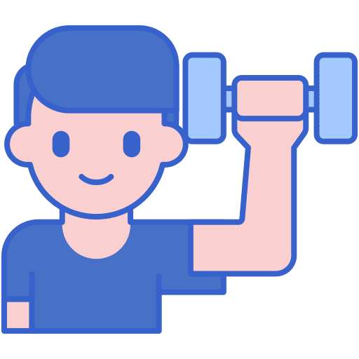 Exercise stay at home fitness healthy icon