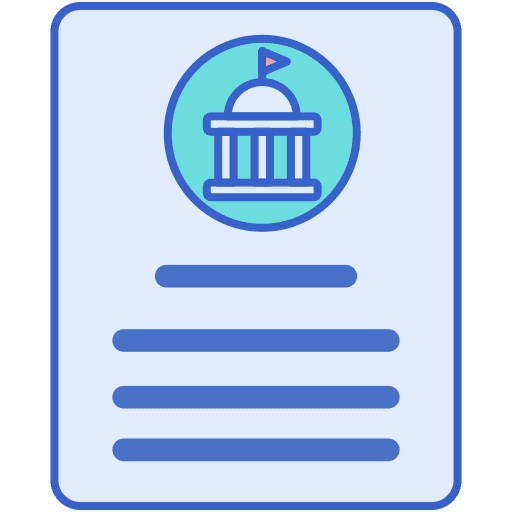 Guidelines files and folders guideline document icon