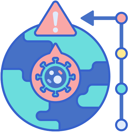 Outbreak coronavirus timeline outbreak icon