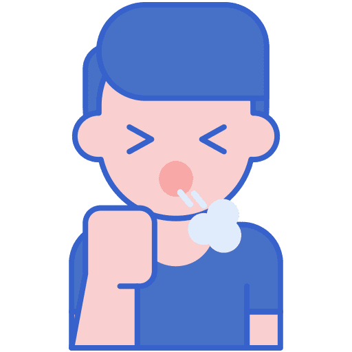 Cough covid cough transmission icon