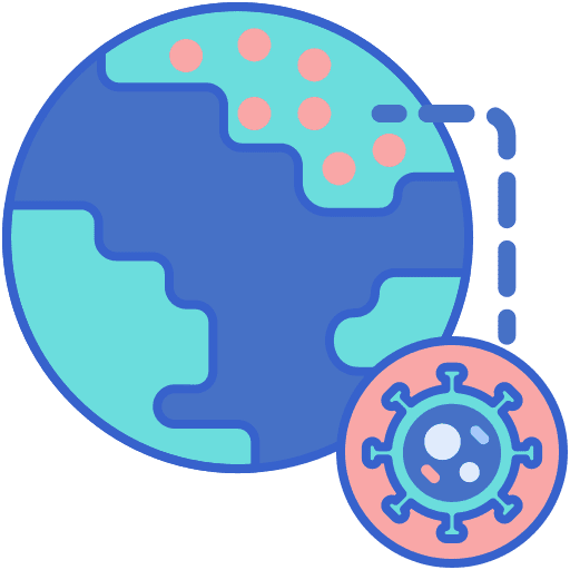 Epidemic world outbreak healthcare and medical icon