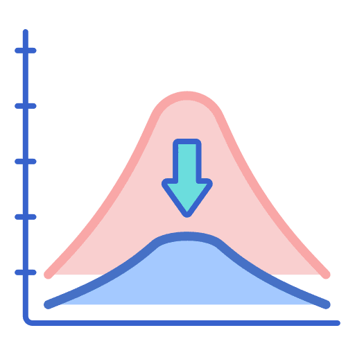 Graph arrow miscellaneous stats icon