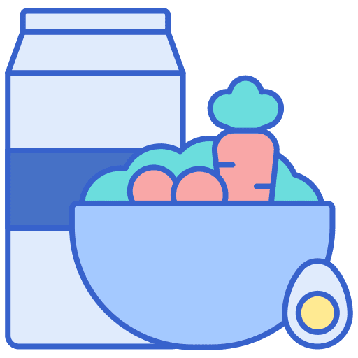 Healthy food vegetables vegan diet icon