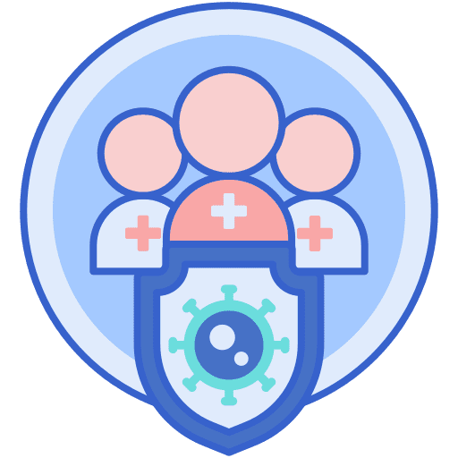 Immunity immune system collective health icon