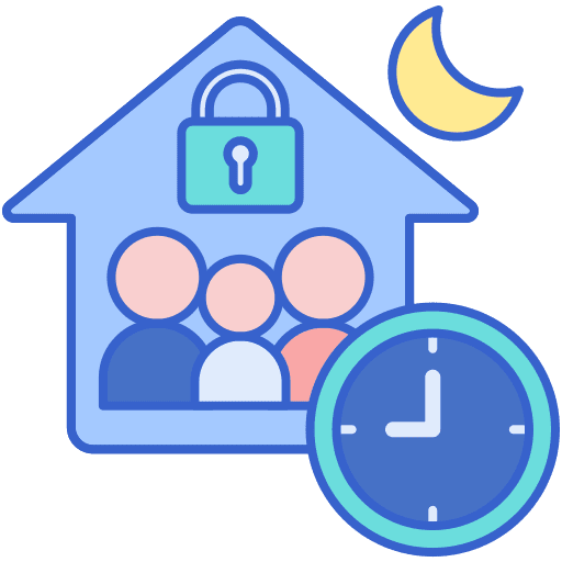 Quarantine isolated quarantine stay home icon