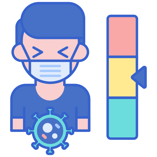 Infection sickness healthcare and medical infection icon