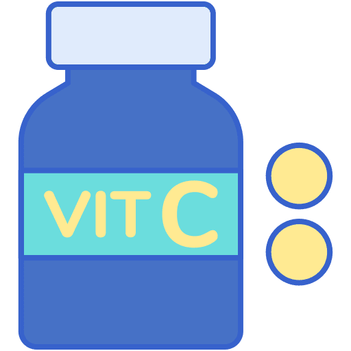 Vitamin c capsule vitamine c vitamin pill icon