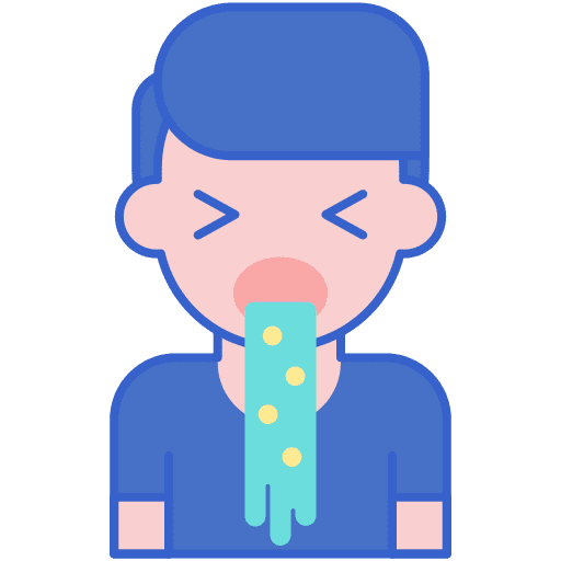 Vomiting vomit sick person illness icon