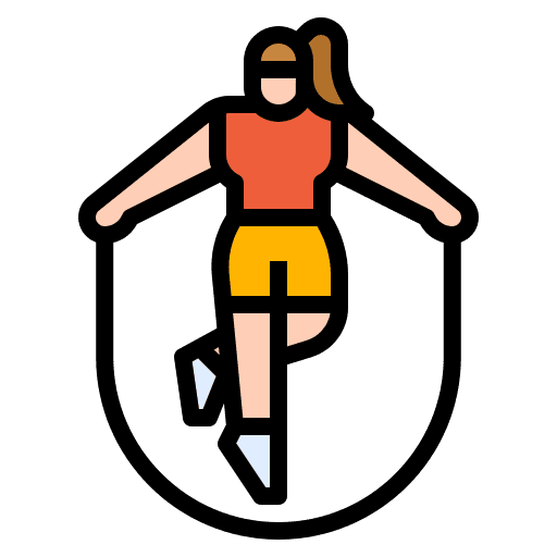 Jumping rope healthy sport workout icon Jumping rope healthy sport workout icon