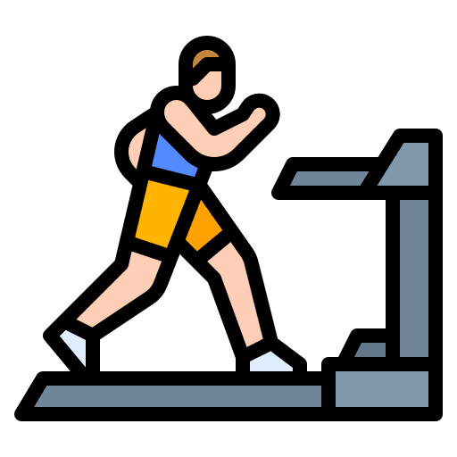 Runner fitness cardio exercise icon