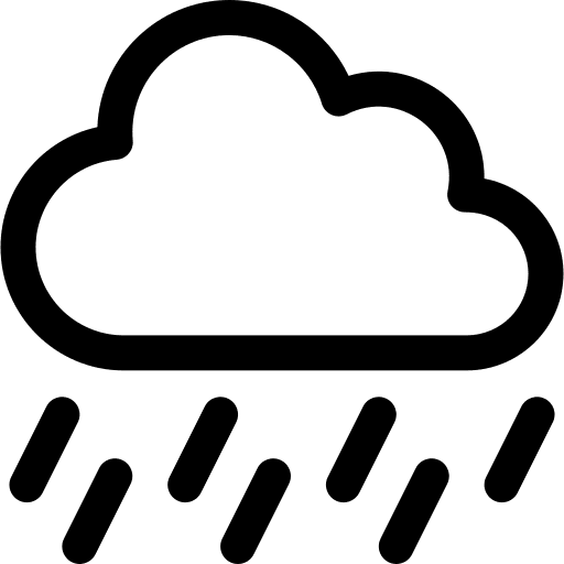 Rainy storm weather nature icon