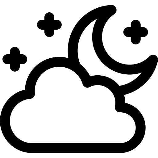 Cloudy night night cloud meteorology icon Cloudy night night cloud meteorology icon