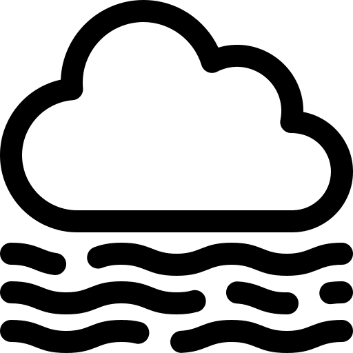 Mist fog nature haze icon