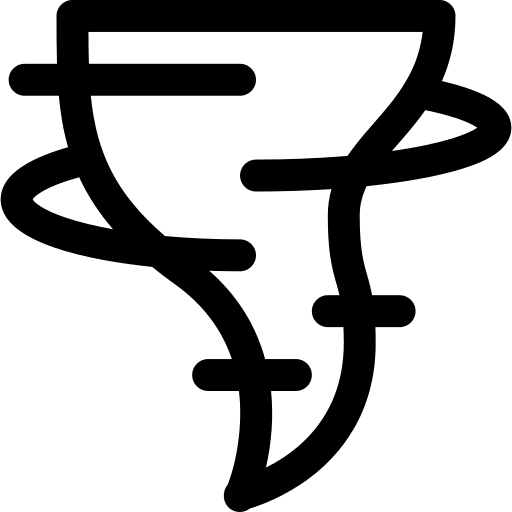 Tornado vortex damage weather icon Tornado vortex damage weather icon