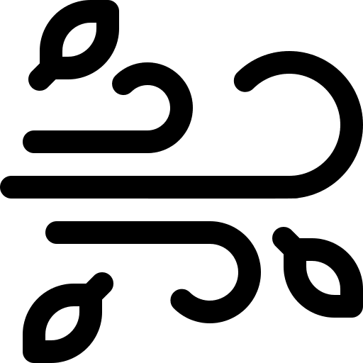 Windy blowing meteorology forecast icon Windy blowing meteorology forecast icon