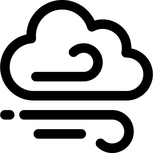 Windy nature meteorology cloudy icon Windy nature meteorology cloudy icon