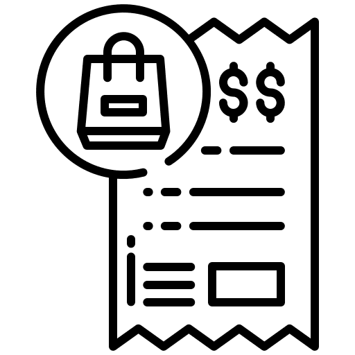 Bill bill commerce and shopping commerce icon