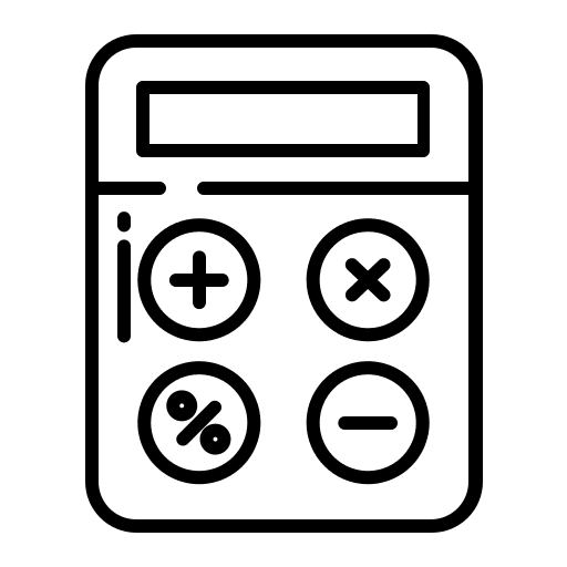 Calculator calculation maths calculate icon