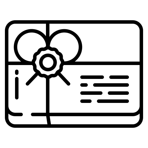 Gift box package box present icon