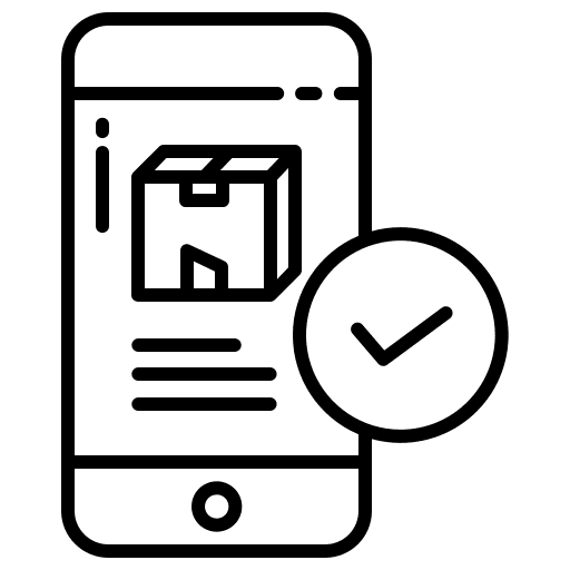 Phone package box status icon