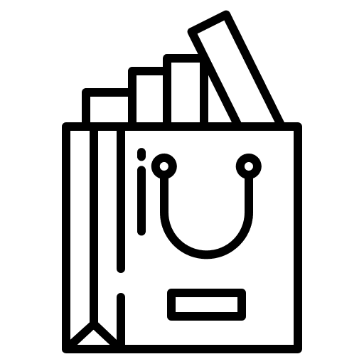 Bag full shopping sale icon