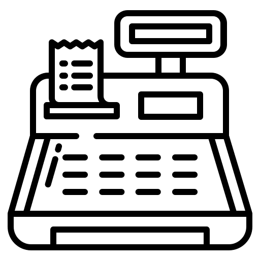 Cashbox business commerce machine icon