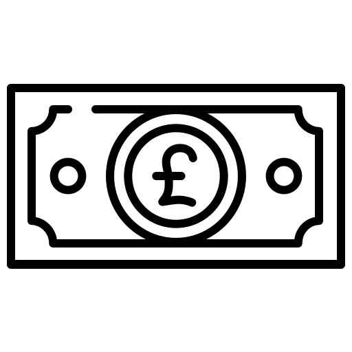 Pound financing cash currency icon