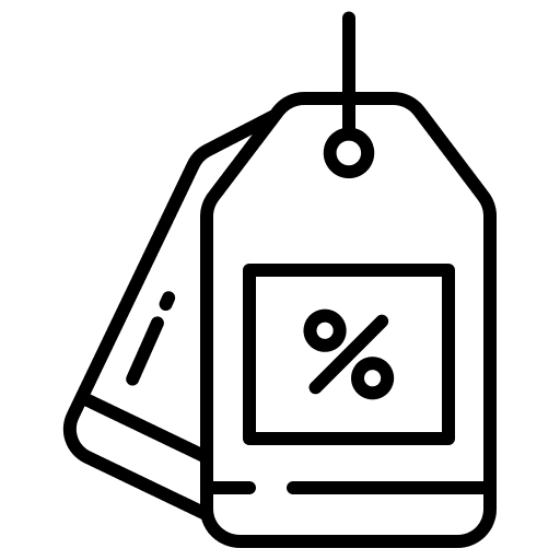 Tag percent shopping store commerce and shopping icon