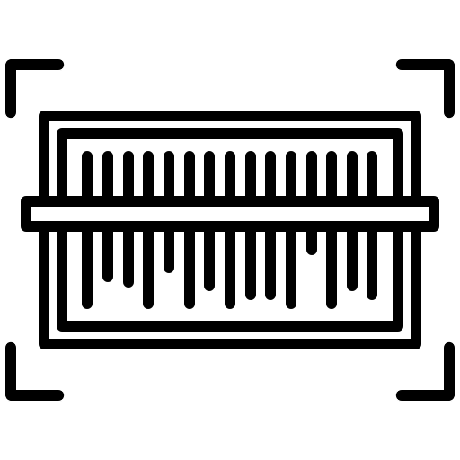 Barcode digital scan quick response code icon