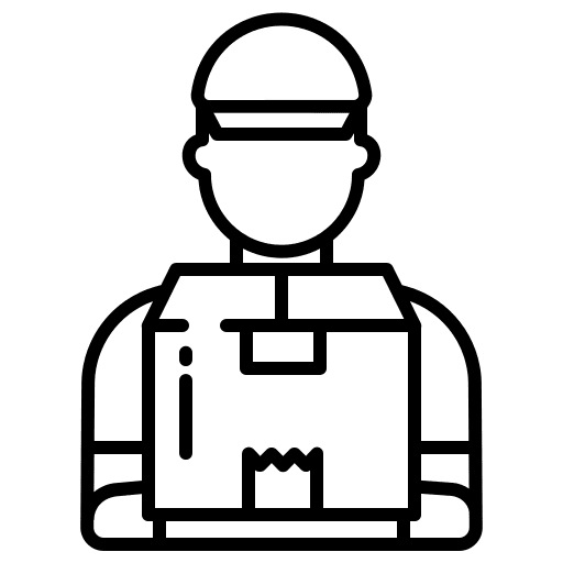 Delivery boy shipment shipping and delivery icon