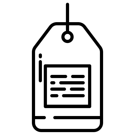 Tag commerce and shopping label shop icon