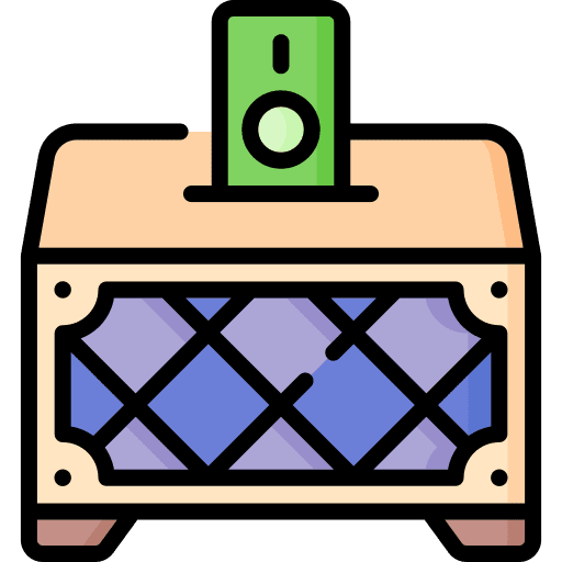 Infaq pray money cultures icon