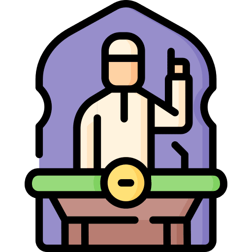 Muslim pulpit man religious icon