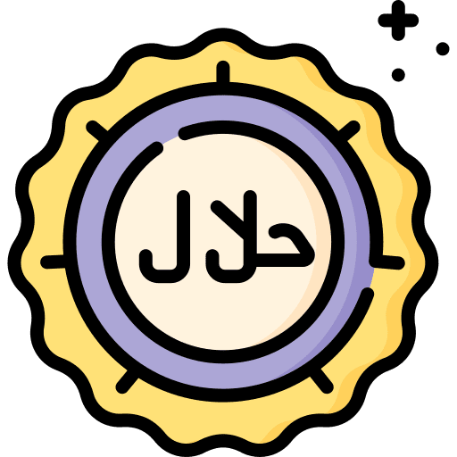 Halal religious muslim islamic icon