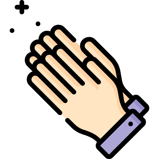 Hand fasting eid al adha hand icon