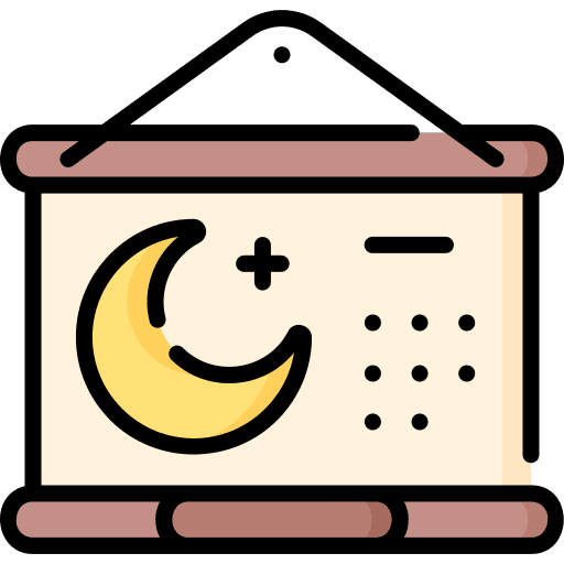 Islamic religion ramadan star icon