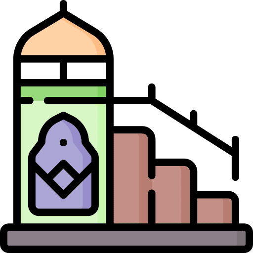 Minbar pulpit ramadan mosque icon
