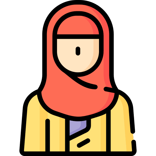 Woman profile hijab woman icon