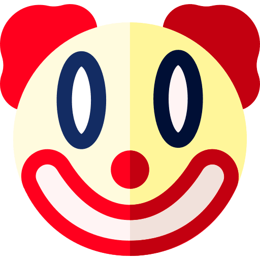 Clown feeling emoji smiley icon