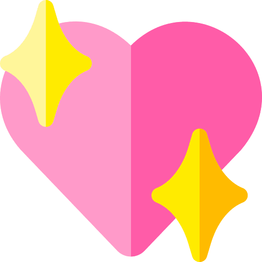 Heart romantic love and romance love icon