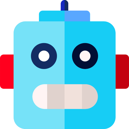 Robot smiley expression emoticon icon Robot smiley expression emoticon icon